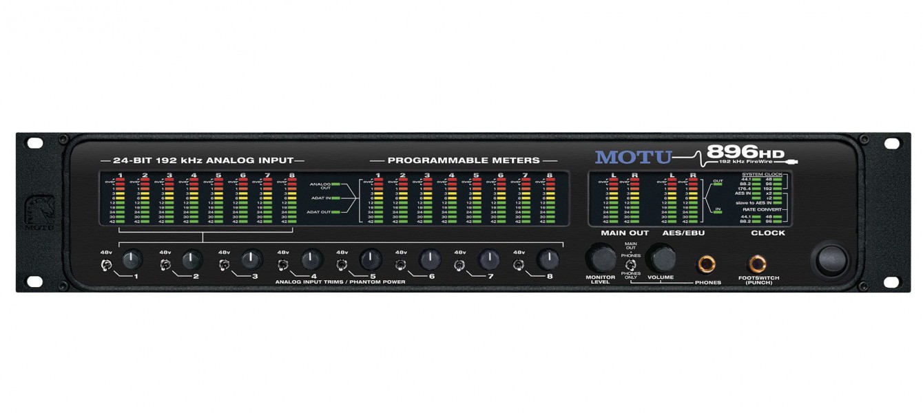 美品 MOTU 896HD 192kHz オーディオインターフェース マイクプリ 登場